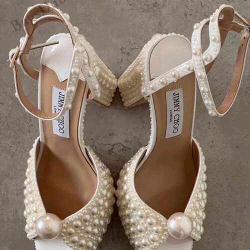 JIMMY CHOO Sandals Sacaria 120 White