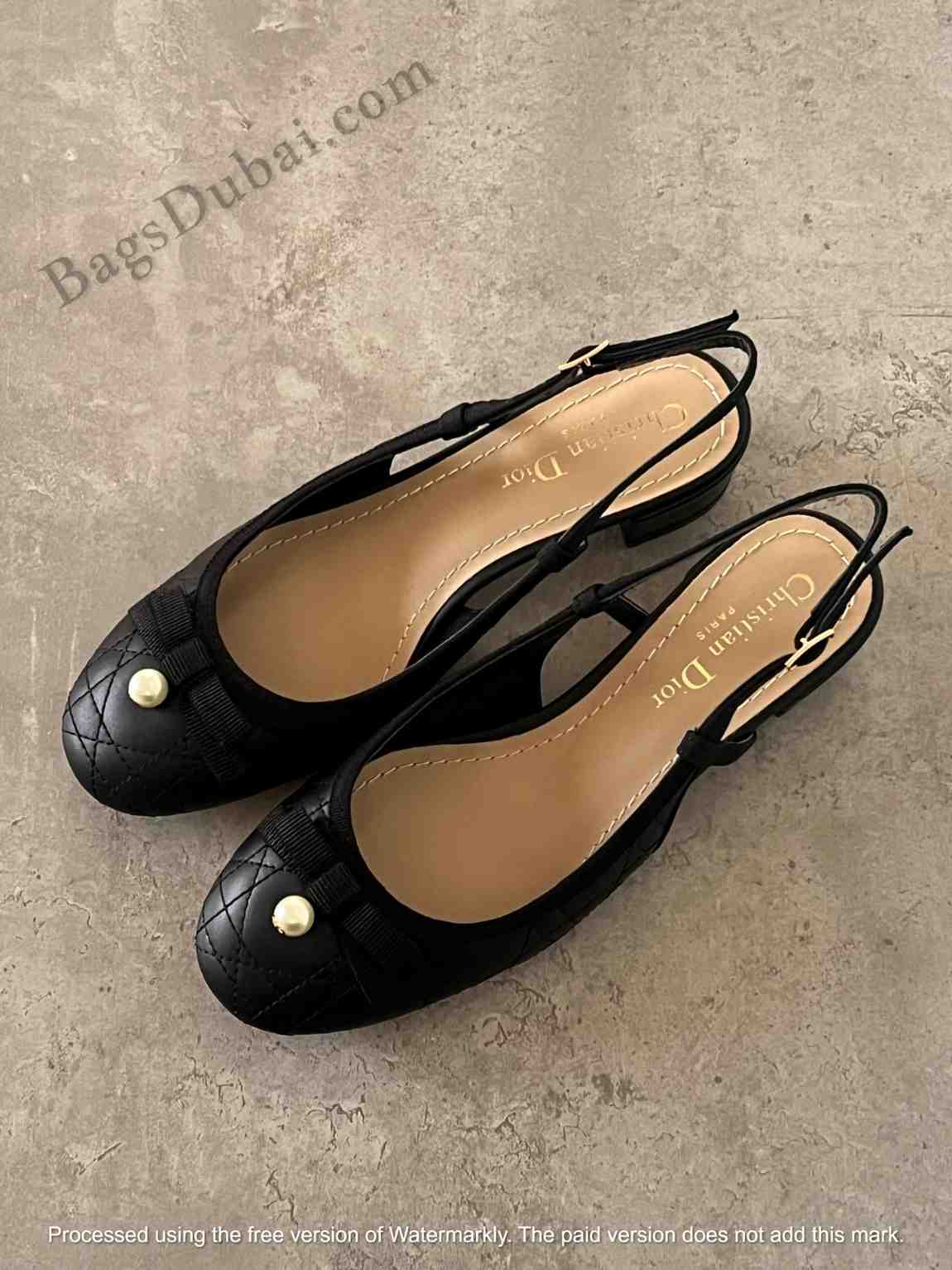 Dior Slingback Ballet Pumps Black