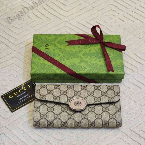 GUCCI Wallet GG Petite Grey