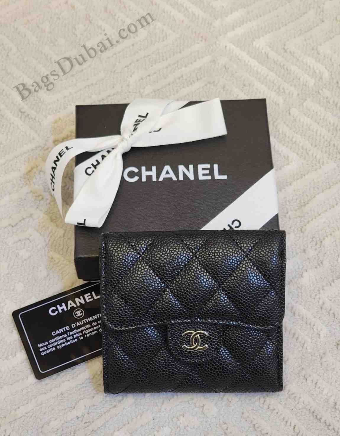 Chanel Compact Wallet Classic Flap Black