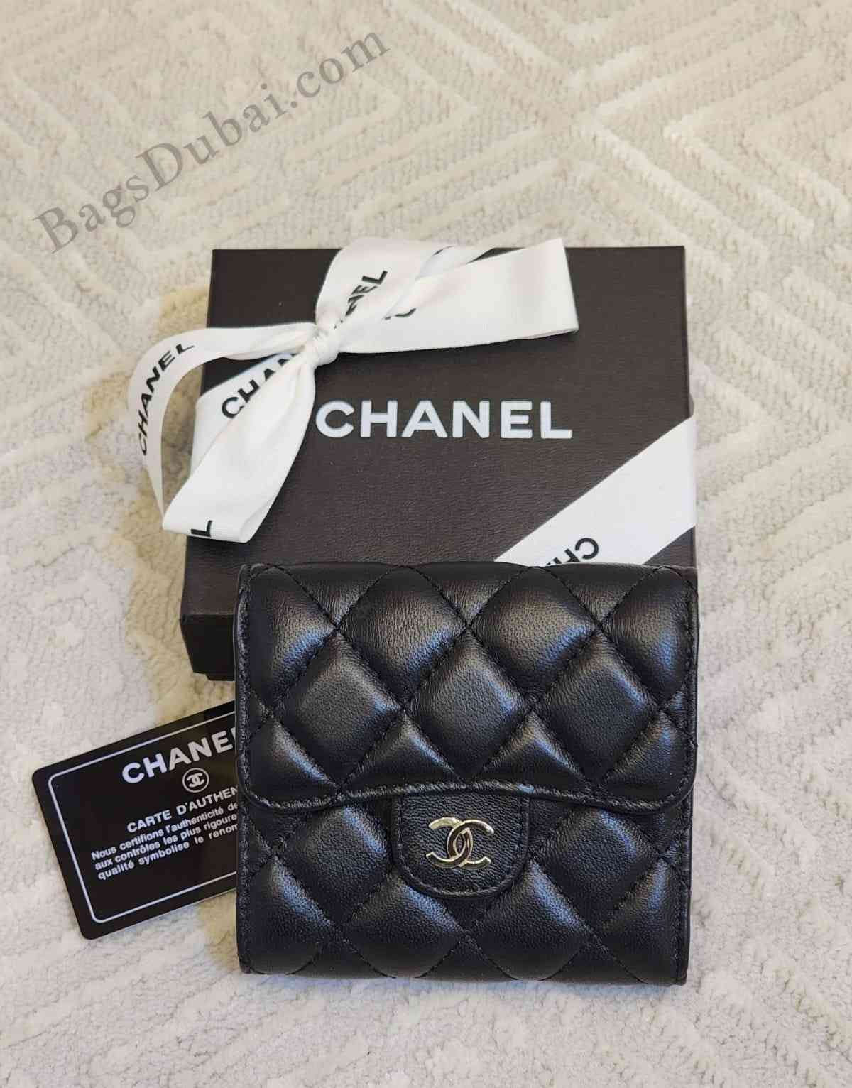 Chanel Compact Wallet Classic Flap Black