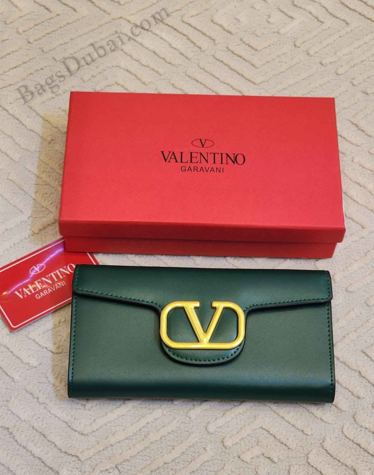 Valentino Shoulder Bag Loco VLogo Green