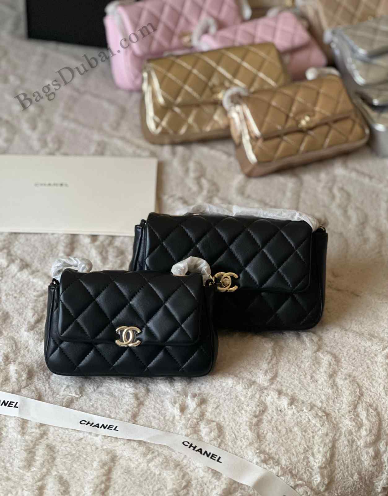 Chanel Flap Bag CC Crossbody Black