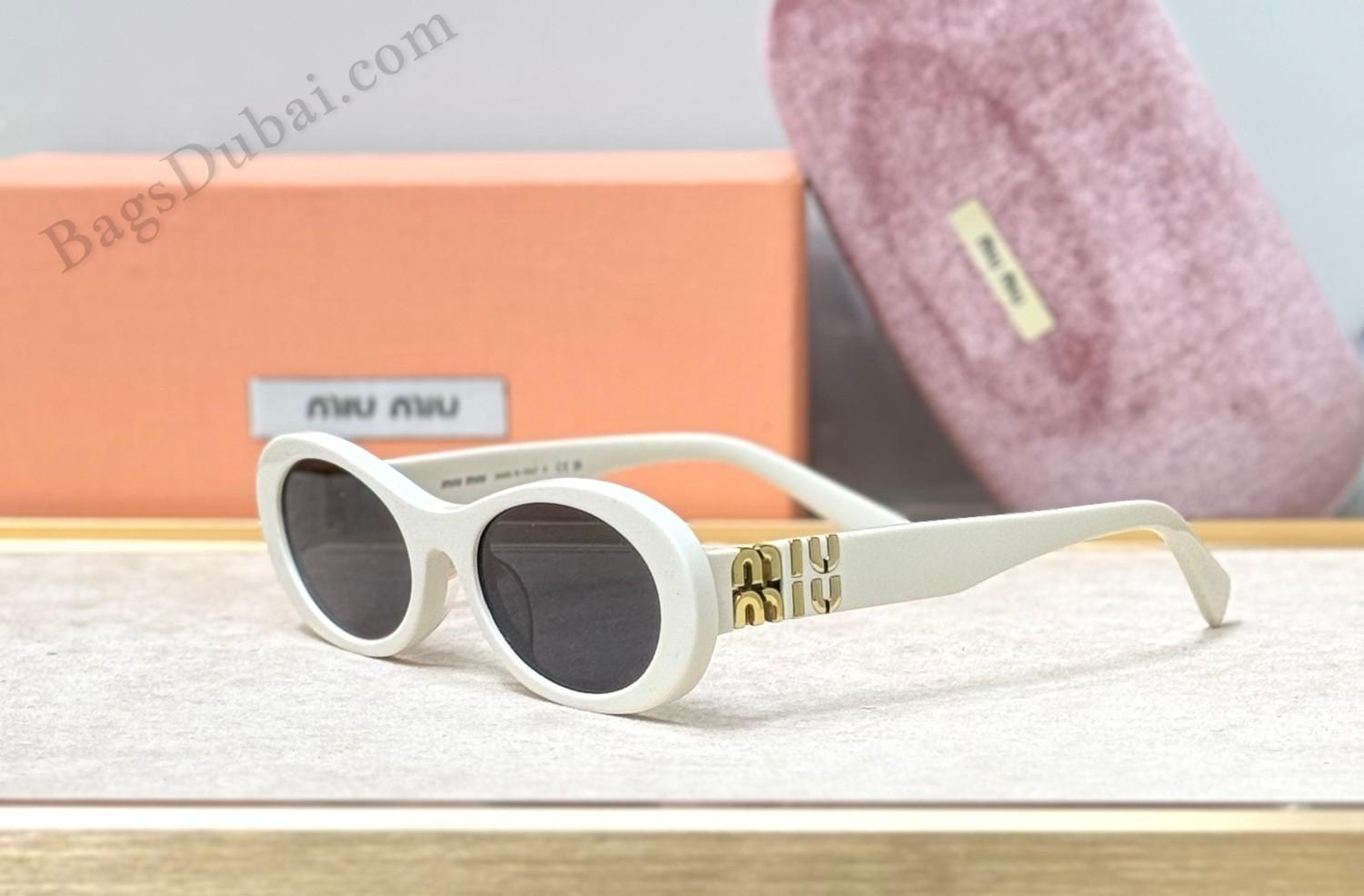 Miu Miu Women's Sunglasses Glimpse White