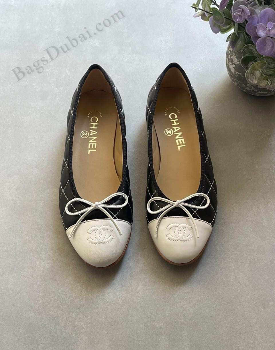 Chanel Ballerina Flats Shoes Black