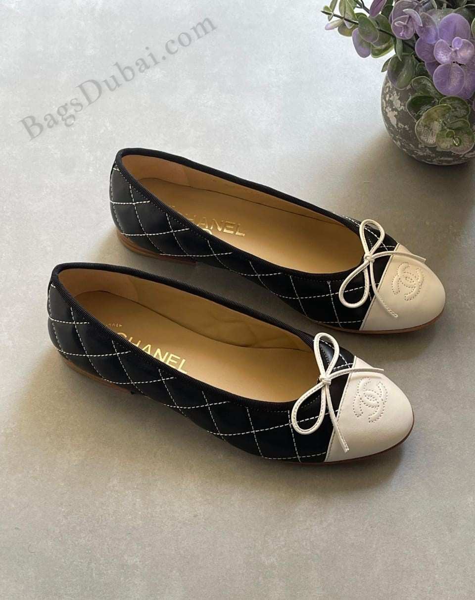 Chanel Ballerina Flats Shoes Black