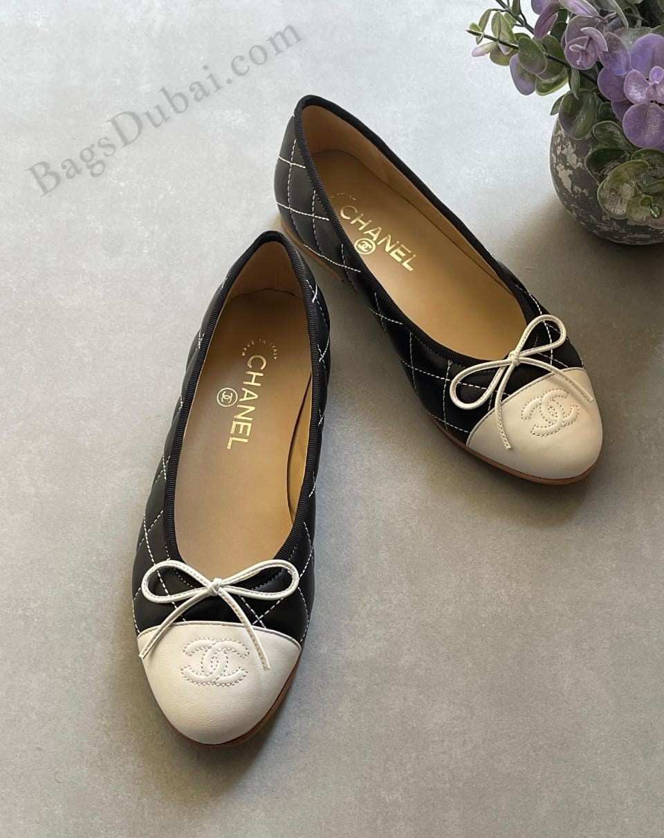 Chanel Ballerina Flats Shoes Black