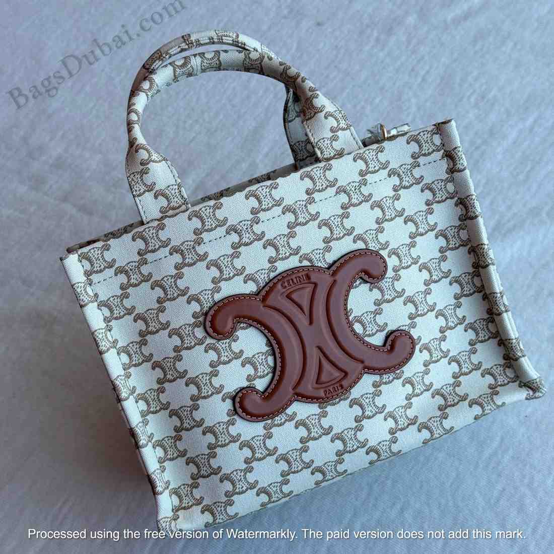 Cabas Thais Tote Bag Brown