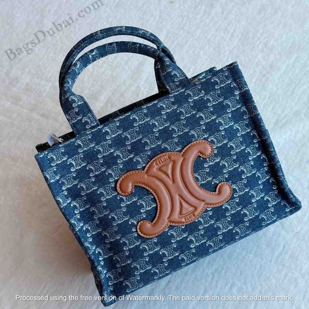 Cabas Thais Tote Bag Blue