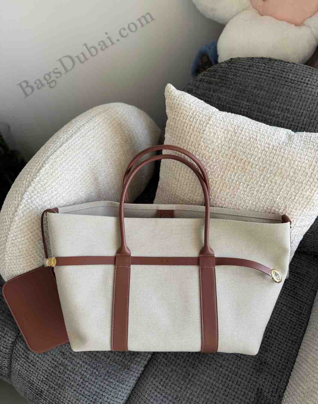 LORO PIANA Ghiera Tote Bag Brown