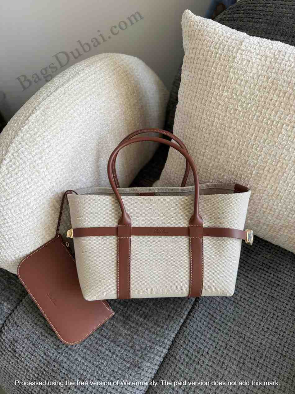LORO PIANA Ghiera Tote Bag Brown