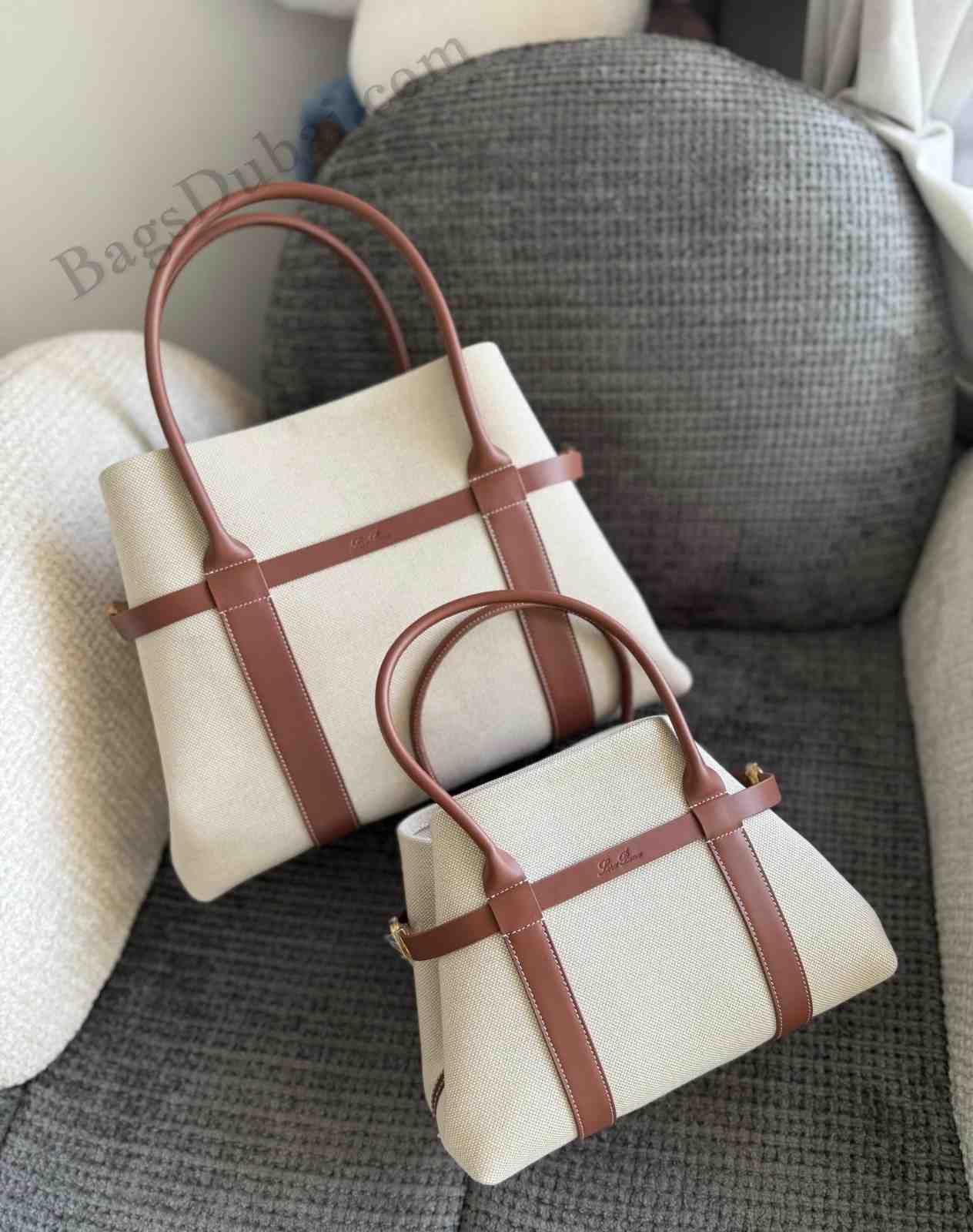 LORO PIANA Ghiera Tote Bag Brown