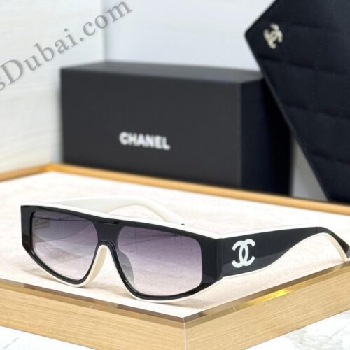 Shield Sunglasses White & Black