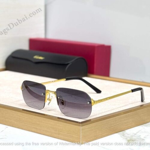 Santos De Cartier Sunglasses Grey