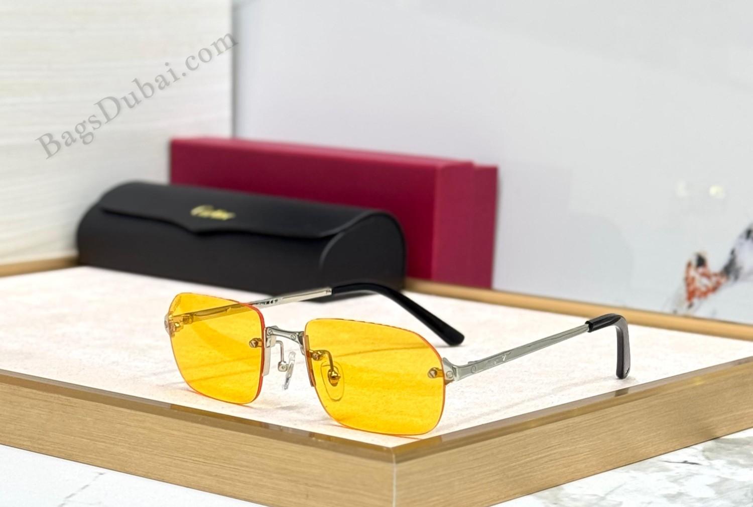 Santos De Cartier Sunglasses Yellow