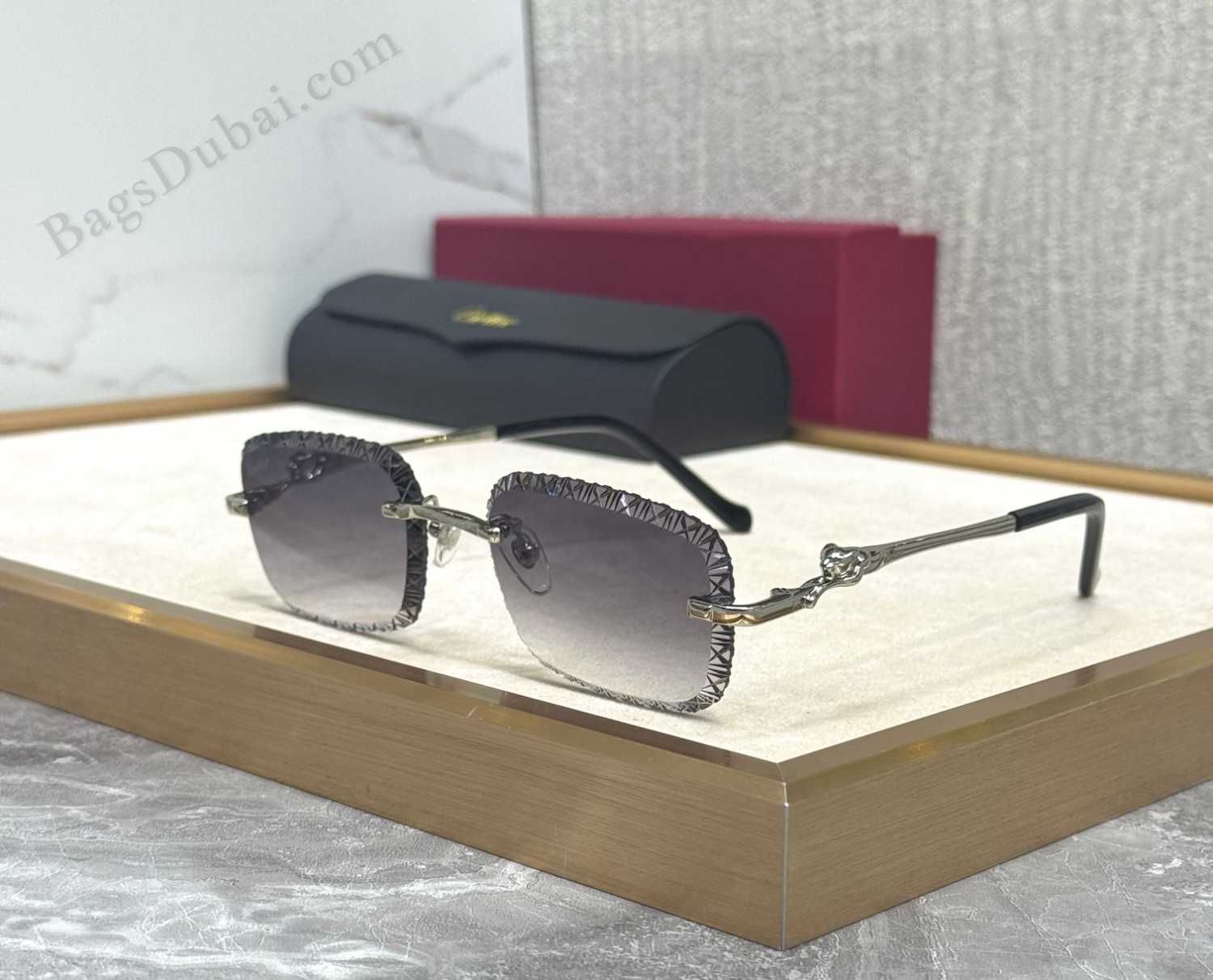Cartier Rimless Sunglasses Black