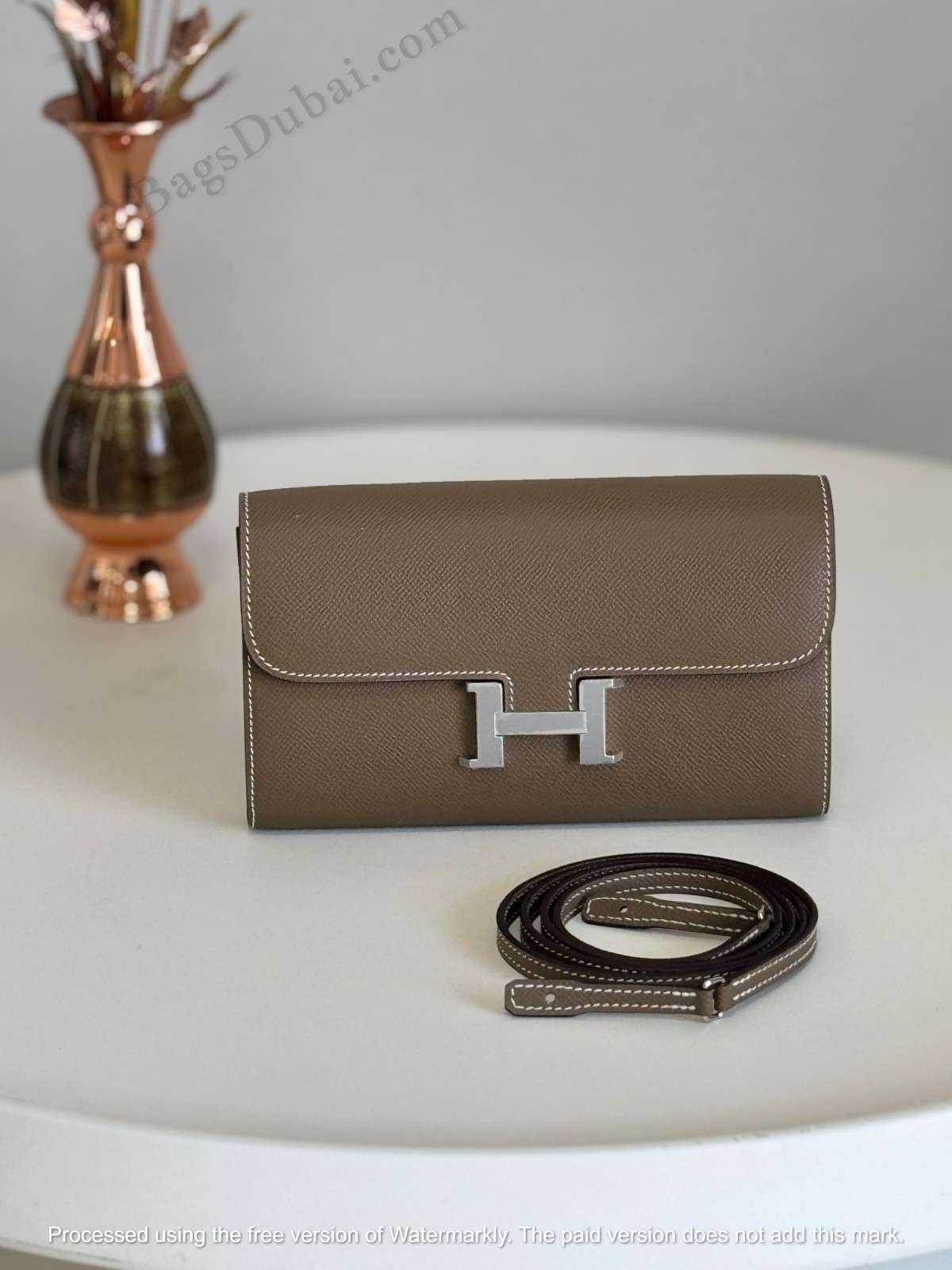 Hermes Constance To Go Etoupe Epsom Long Wallet In Dubai - Image 6