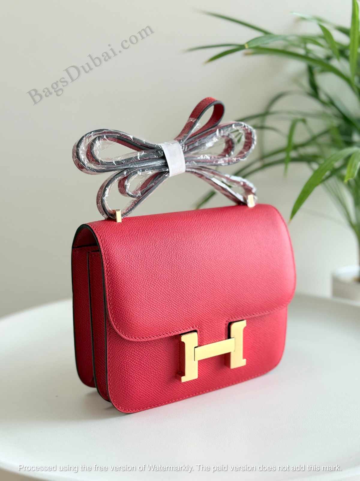 Mini Constance Wallet Red