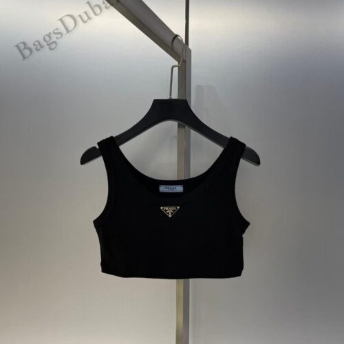 Prada Jersey Tank Top Black