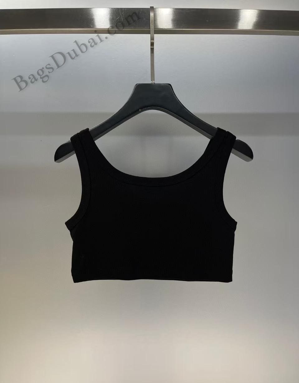 Prada Jersey Tank Top Black