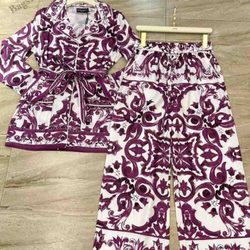 DG Shirt Twill Majolica Print Pink