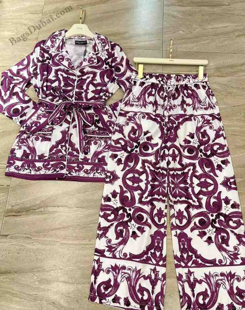 DG Shirt Twill Majolica Print Pink