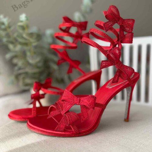 Rene Caovilla Sandals Red