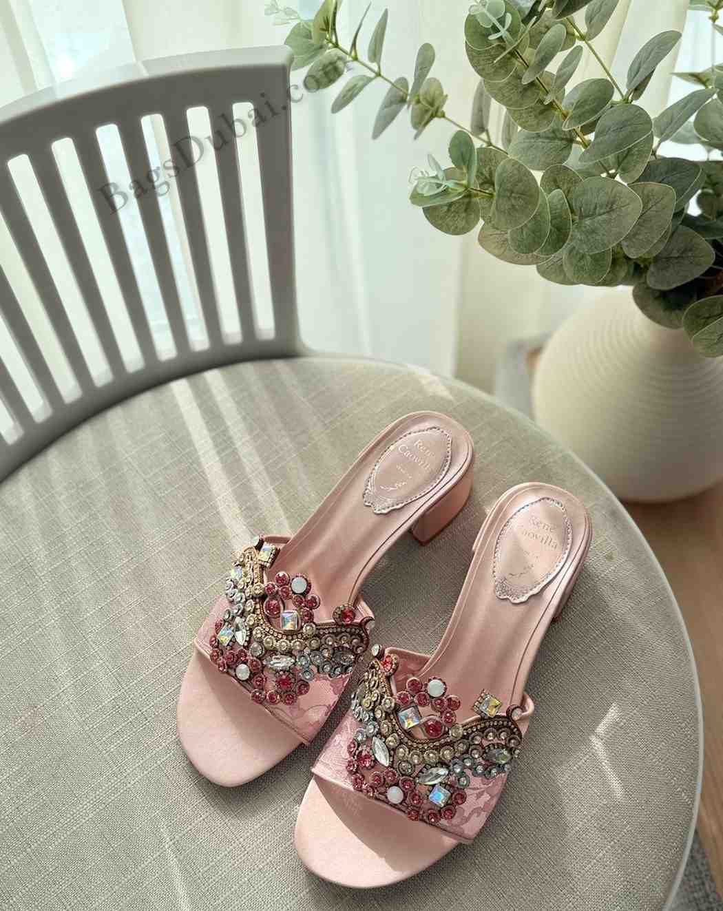Rene Caovilla Slingback Pumps Pink