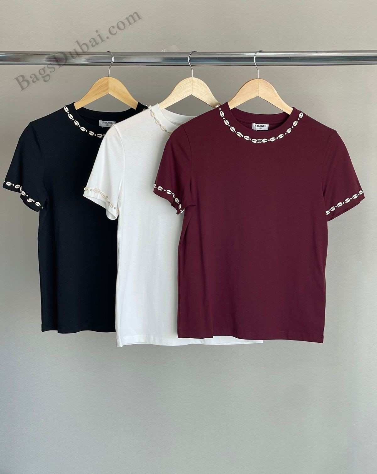 Chanel T-Shirt Shells Embroidered