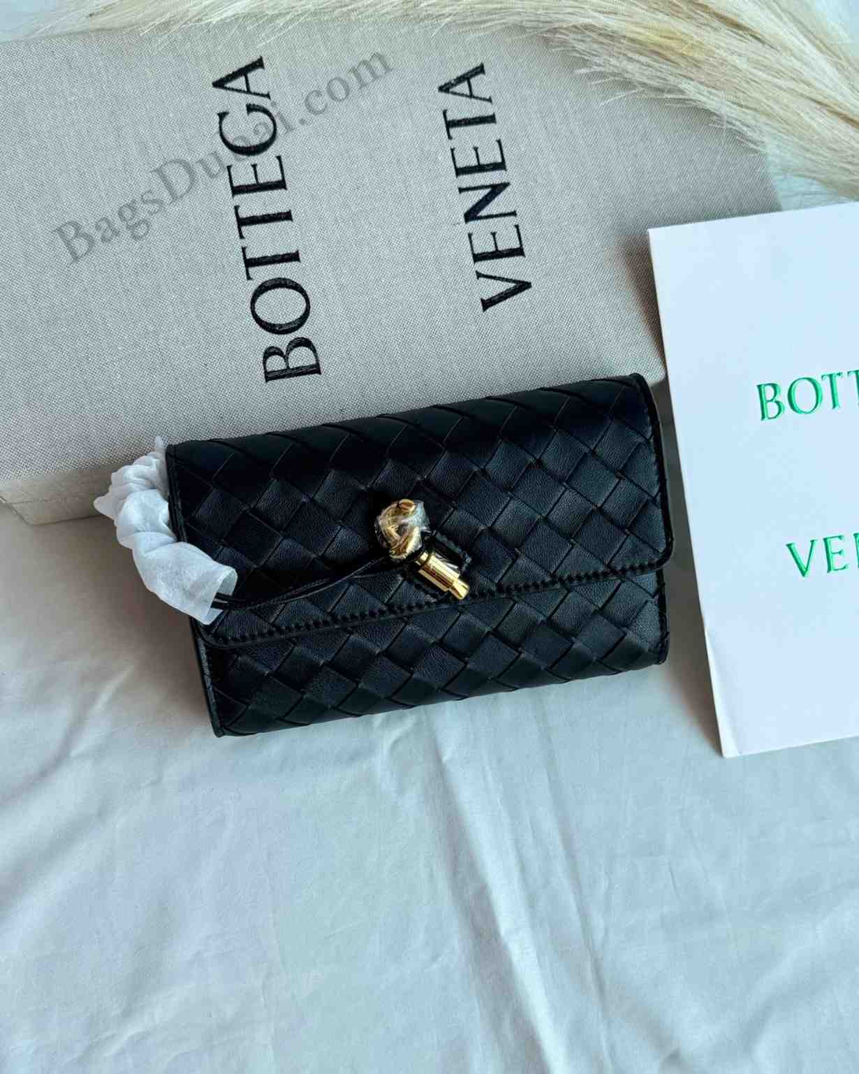 Bottega Veneta Bag Clutch Andiamo Black