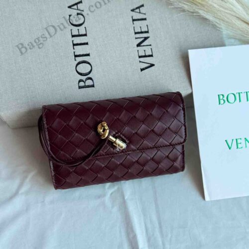 Bottega Veneta Bag Clutch Andiamo Brown