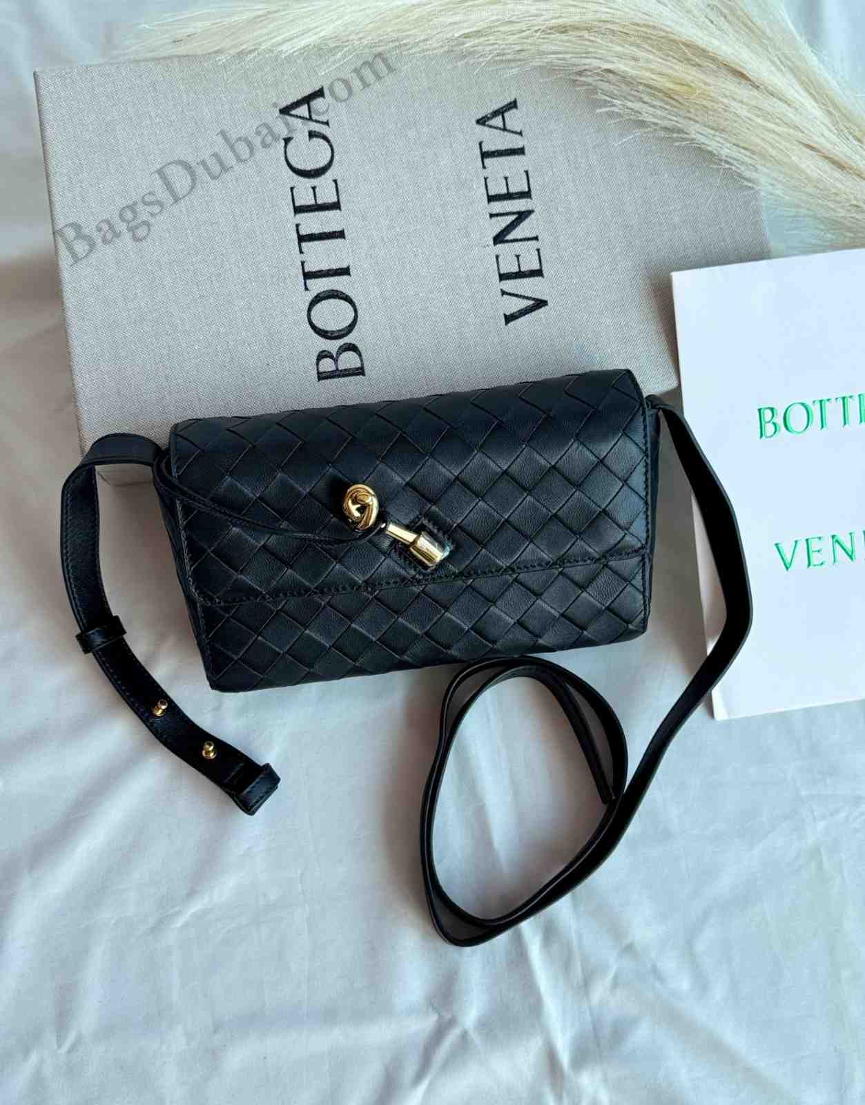 Bottega Veneta Bag Clutch Andiamo Black