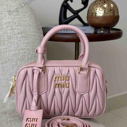 Miu Miu Bag Arcadie Nappa Leather Pink