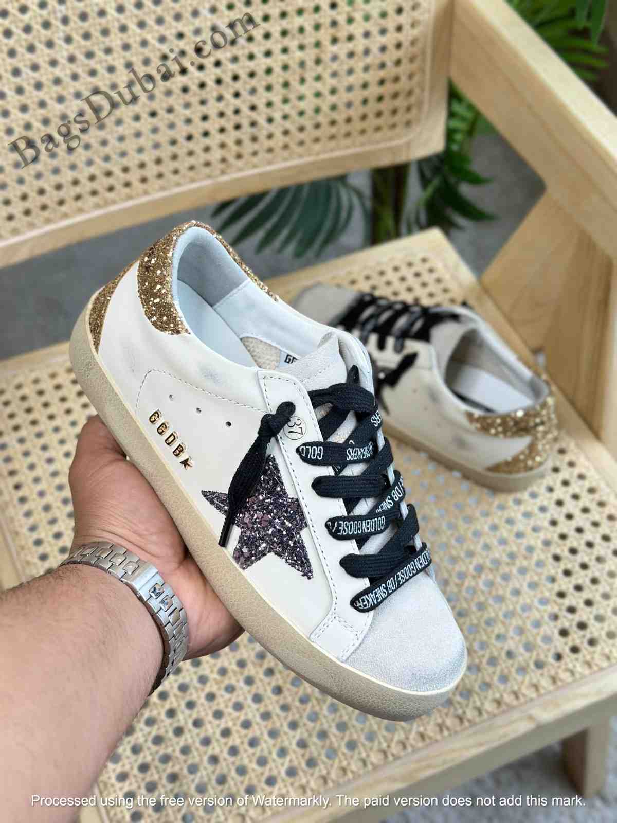 Superstar Glitter Golden Goose Sneakers White