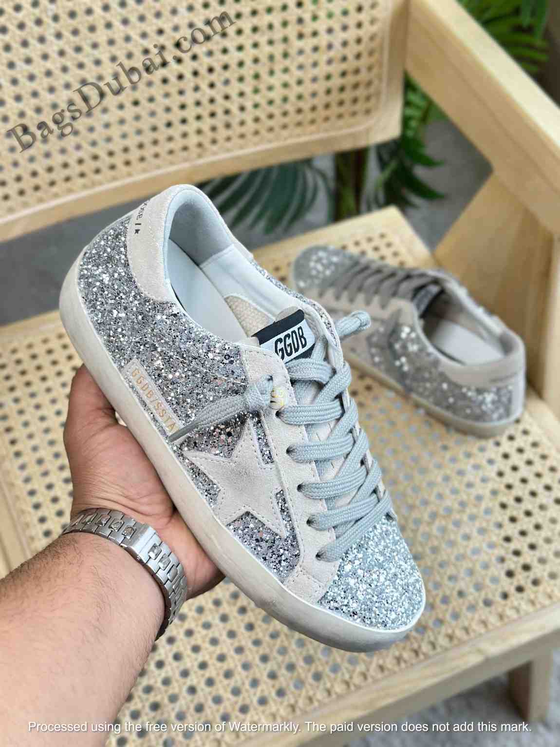 Superstar Glitter Golden Goose Sneakers White