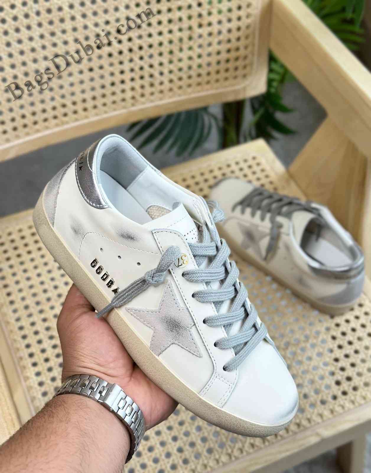 Superstar Glitter Golden Goose Sneakers White