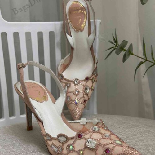 Rene Caovilla Heel Sandals Veneziana Brown