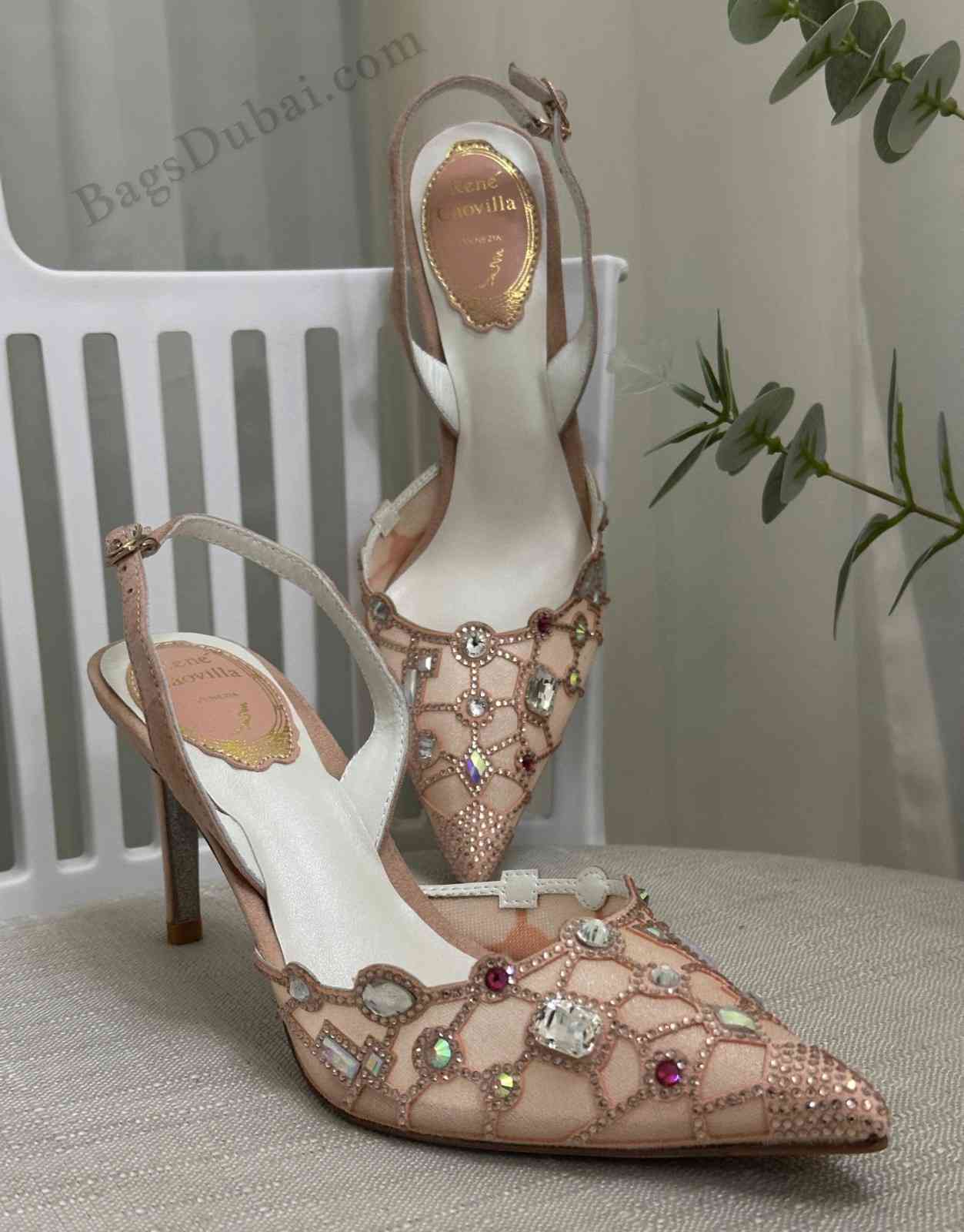 Rene Caovilla Heel Sandals Veneziana Brown