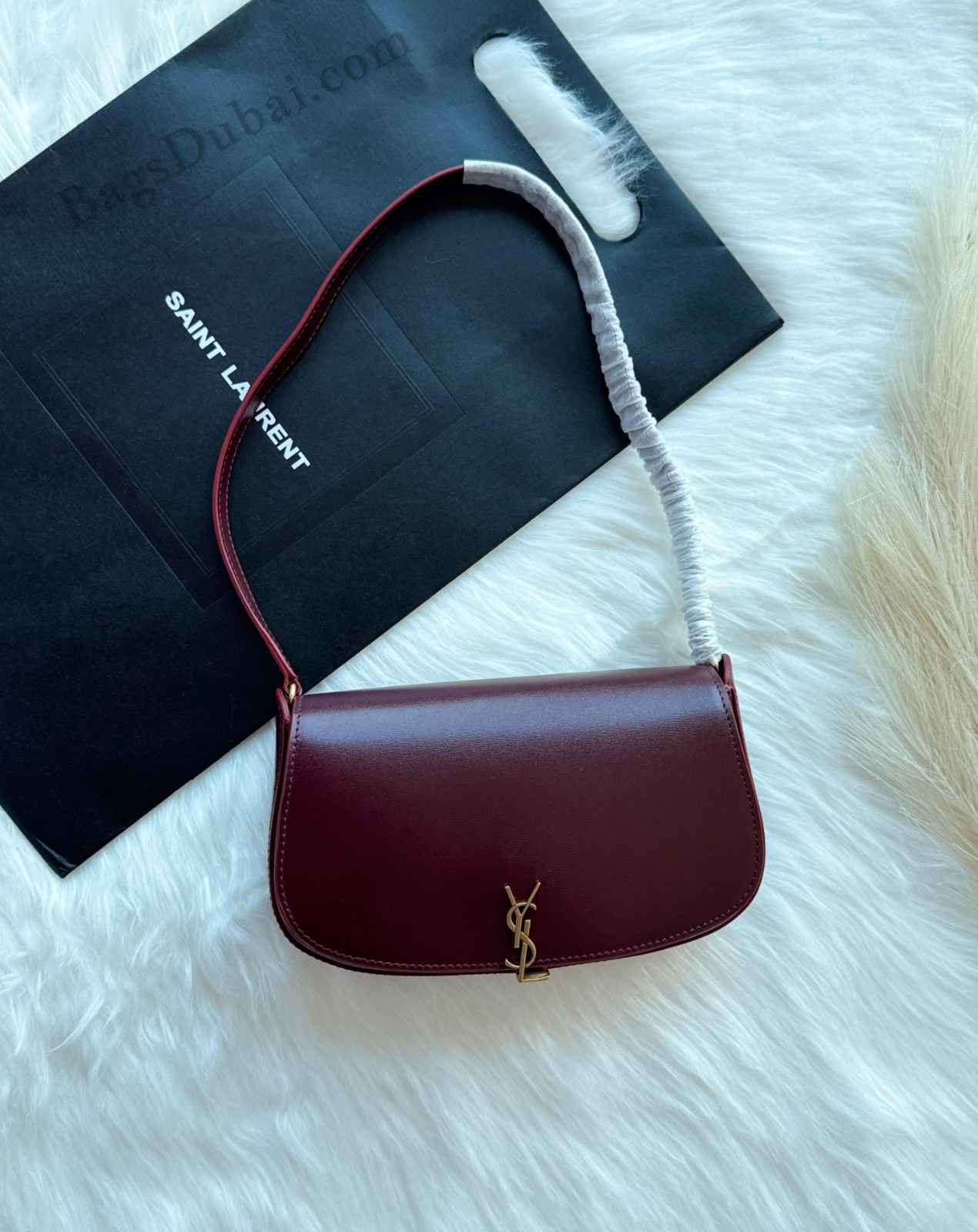 YSL Bags Mini Voltaire Dark Brown