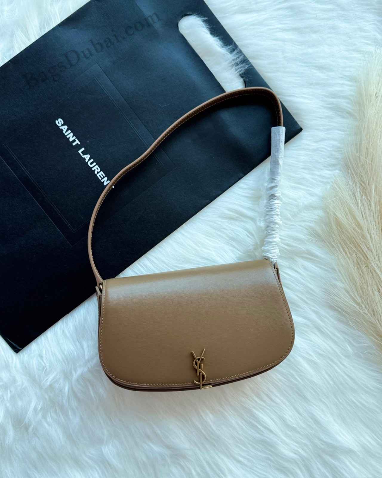 YSL Bags Mini Voltaire Brown