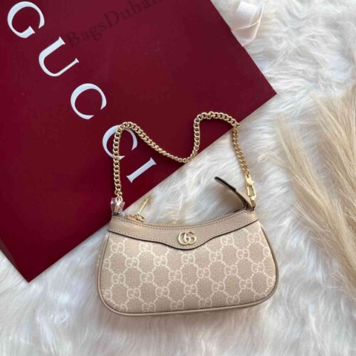 Gucci Ophidia GG Supreme Small Shoulder Bag​ Brown