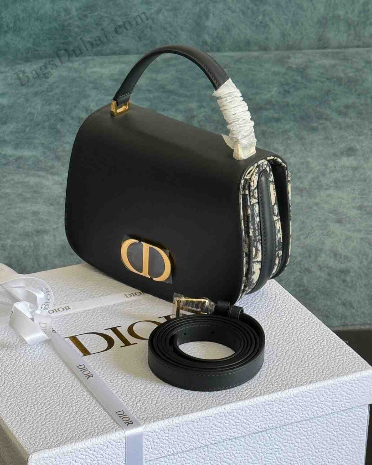 Dior Montaigne 30 Mini Avenue Bag Black
