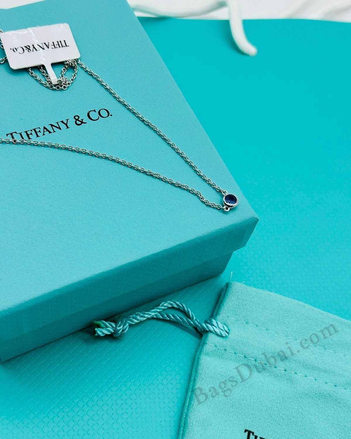 Tiffany & Co Necklace Elsa Peretti Diamonds By The Yard Pendant
