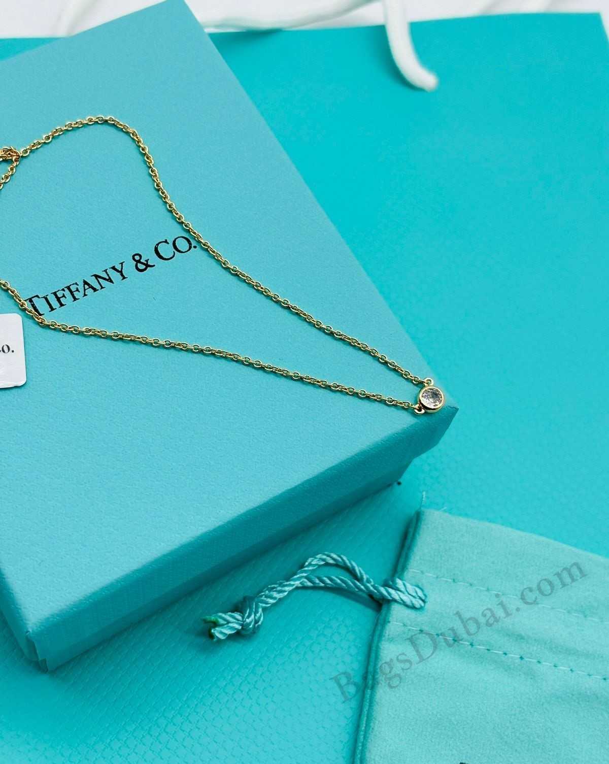 Tiffany & Co Necklace Elsa Peretti Diamonds By The Yard Pendant