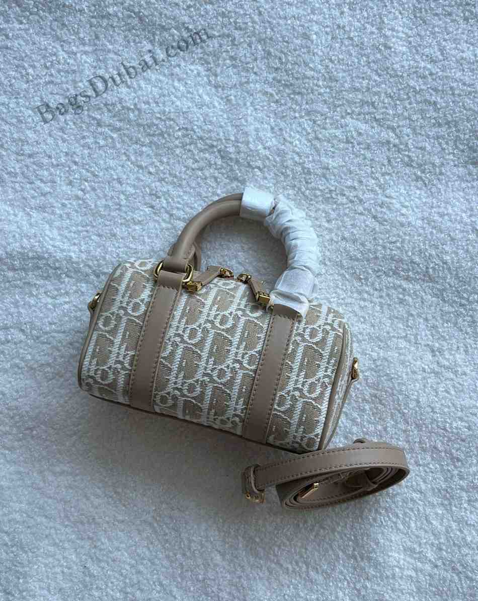 Dior Mini Bag Groove 20 Oblique Jacquard Brown