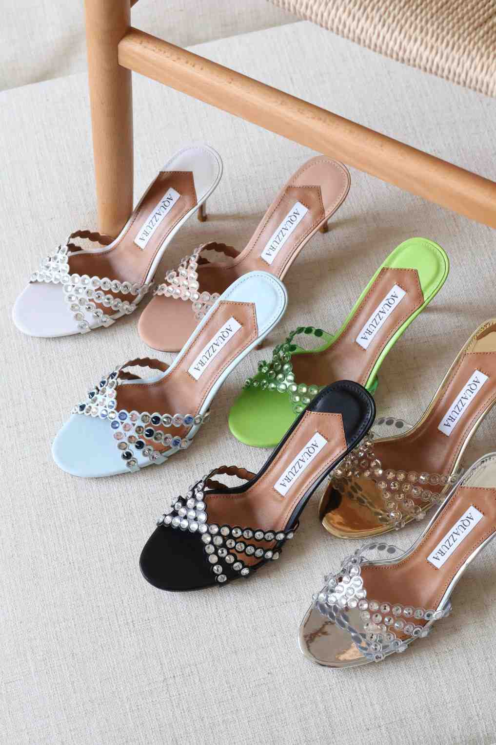 Aquazzura Heels Tequila 75 Sandals