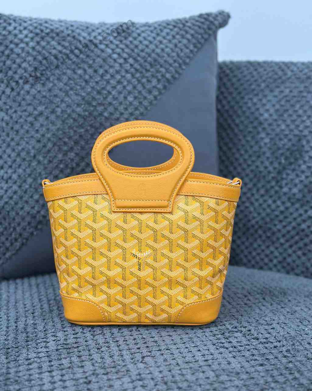 Goyard Mini Bag Beluga Goyardine Canvas And Chevroches Calfskin Yellow