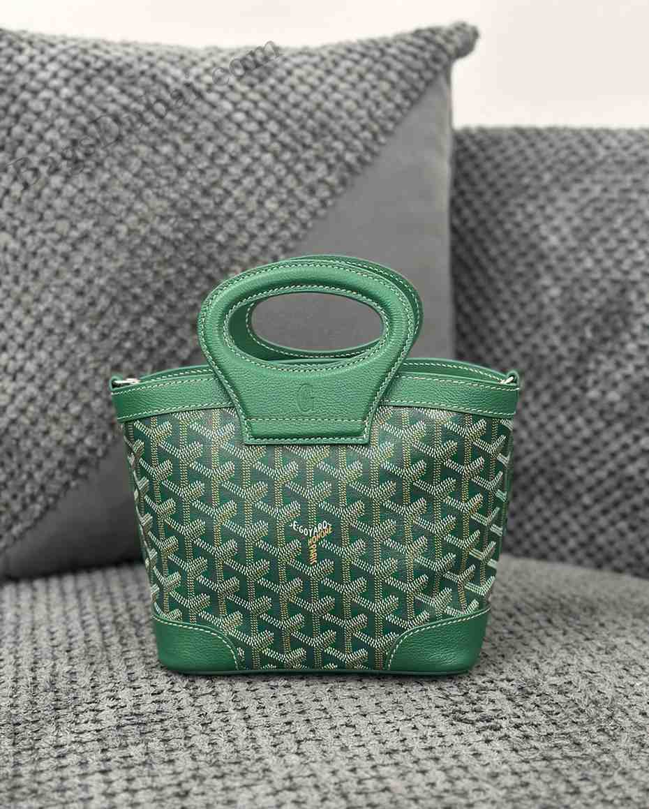 Goyard Mini Bag Beluga Goyardine Canvas And Chevroches Calfskin Green
