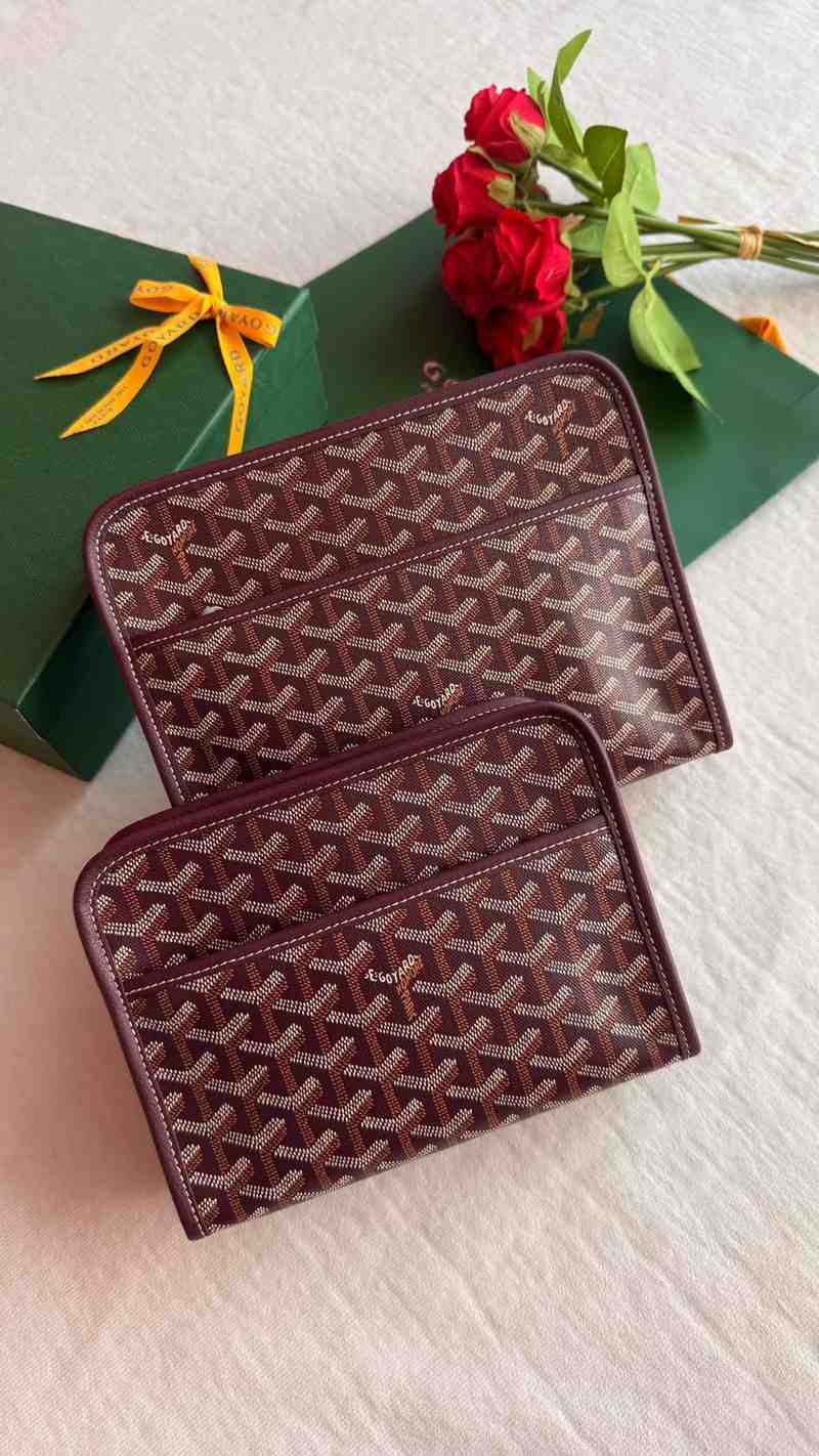 Goyard Toiletry Bag Jouvence Pouch Chocolate