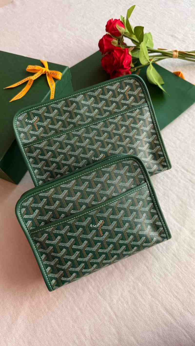 Goyard Toiletry Bag Jouvence Pouch Green